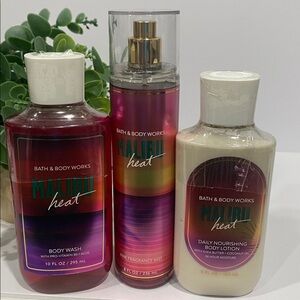 Bath & Body Works “Malibu Heat” New 3-Pc Full Size Set